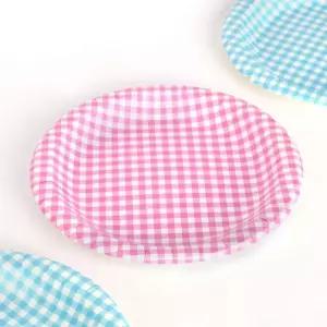 (이라이프) 컬러 종이접시 10개입(20cm) (핑크)/종이/예쁜/용기/플라스틱/반찬/칼라/페이퍼/그릇/1회용/포