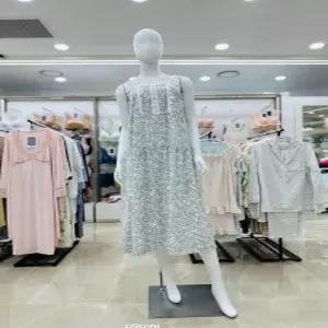 비비안 레이온 나뭇잎나염 끈나시 여성원피스 GW6066B (스타필드 코엑스)