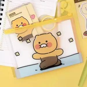 카카오프렌즈 PVC 파우치 춘식이 꽃길 190X140mm (1개입) 선물