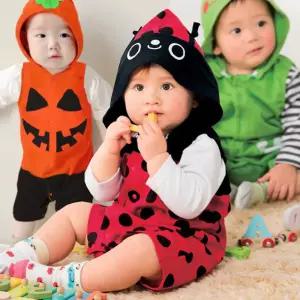 돌리 베이비수트 여름 우주복 아기옷 후드 민소매 바디슈트 면 남아 실내복 여아 돌 촬영의상