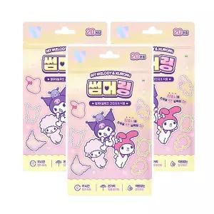 산리오 마이멜로디&쿠로미 썸머링(20개입)-3개/여름밴드 모기퇴치 썸머밴드 썸머패치