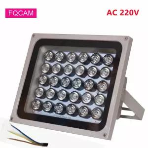 고출력 채워진 적외선 IR LED 일루미네이터 램프 카메라 시스템용 방수 조명 AC 220V 30 개