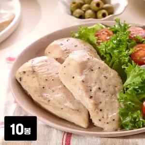 [미담] 닭터 닭가슴살 슬라이스 블랙페퍼 100g 10팩