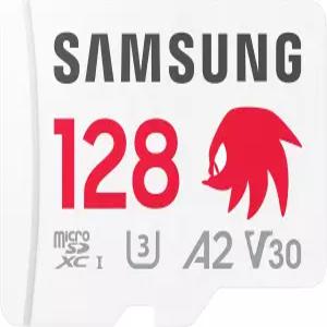 삼성 프로 플러스 소닉 더 헤지혹 + 어댑터 128GB 마이크로SDXC 최대 180MB/s 풀 HD 및 4K UHD UHS-I C10