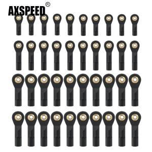 AXSPEED 10Pcs 플라스틱 M2M3 링크로드 볼 엔드 조인트 축 SCX10 TRX-4 110 RC 락 크롤러 자동차 액세서리