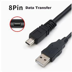 올림푸스 카시오 산요 후지  휴대폰용 USB to 8핀 디지털 카메라 케이블 코어 데이터
