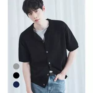 드로우핏 DRAW FIT 서강준 쿨링 모달 하프 라운드 가디건 3color DFKN6203 486180
