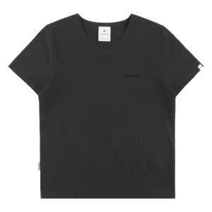 골지 여성 V넥 반팔 티셔츠 S26MWFTS37CC