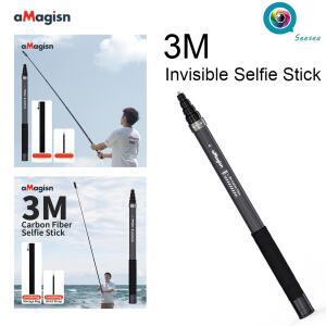 아마지스 3m 카본 파이버 인비저블 셀카봉 인스타360/DJI/고프로 연장봉 액세서리