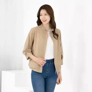 엄마옷 모슬린 엄마옷 점퍼 7부 간절기 하이넥 605HJK001 중년여성/50대/60대/70대/빅사이즈/할머니옷/마담