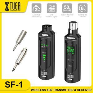 XTUGA SF-1 UHF 전문 마이크 무선 변환기 XLR 어댑터 다이나믹/용량 성 용 충전식 배터리