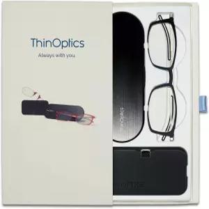 ThinOptics 남녀 공용 선물 세트 프론트페이지 브루클린 + 유니버설 포드 직사각형 독서 안경