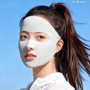 여름철 아이스 자외선 페이스키니 자외선 차단 마스크 차단 페이스  사이 야외 골프 마스크 실크
