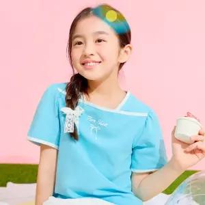 (스타필드 수원점)(스타일노리터)퓨어 배색 티셔츠