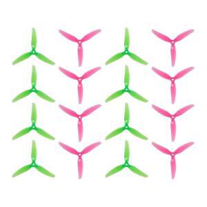 16pcs Fpv 드론 소품 프로펠러: 4S 6S 프리스타일 레이싱을 위한 HQProp Ethix S3 5x3.1x3 트라이 블레이드 5인치 소품, 8xCW 8xCCW