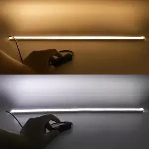 USB LED 바 조명 5V 10/20/35/40/50CM 알루미늄 단단한 스트립 튜브 캐비닛 옷장 주방 따뜻한 쿨 화이트