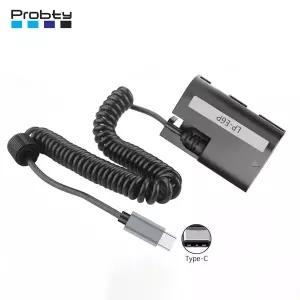 USB-C to LP-E6P LP E6P 더미 배터리 캐논 EOS R5 Mark II R6 R7 R 5DS 6D 7D 80D 90D 5D III 용