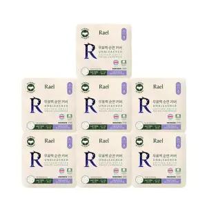 라엘 무표백 순면커버 입는오버나이트 6개입 (M) 7팩
