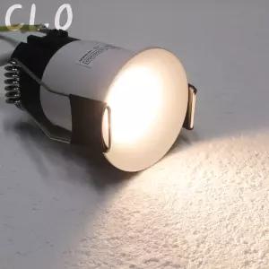 끌로 커브트림 COB 다운라이트 6w 35mm(1.5인치) 안티글레어 LED 매입등