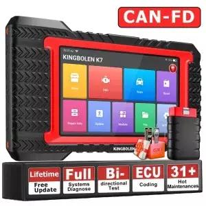 킹볼렌 K7 자동차 진단 도구 풀 시스템 OBD2 스캐너 ECU 코딩 액티브 스캔 28가지 리셋 AF 평생 워크샵