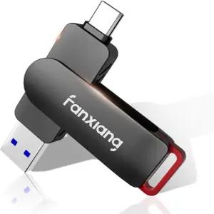 판샹 256GB 외장 SSD 플래시 드라이브 휴대용 USB-C 및 솔리드 스테이트 최대 560MB/s 아연 합금