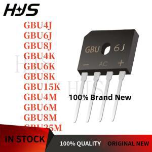 10PCS 100%  품질 GBU4J GBU15K GBU25M 정류기 브리지 스택 플랫