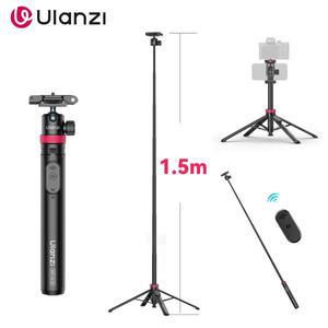울란지 MT-44 B 유니버설 폰 삼각대 1.5M 듀얼 카메라 셀카봉 무선 블루투스  캐논 샤오미용