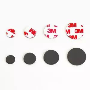 [하프클럽/셀러허브]원형 동전 스티커 고무자석 3M 접착제사용 냉장고자석 15mm x 2mm