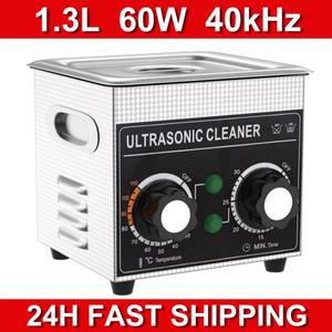 초음파 청소기 60w 1.3L 40Khz 난방 타이머 초음파 청소 기계 상업 AU 플러그 치아 보석 세척 목욕 탱크