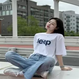 지프 JR5TSU091WH 여름옷 데일리룩 190g 빅 로고 반팔 티셔츠 5 1090694