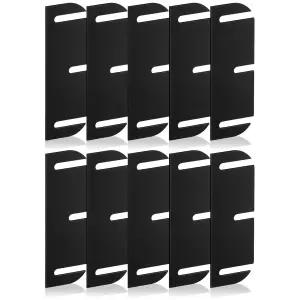 10 PCS 도어 힌지 심 3.5인치 블랙 ABS 플라스틱 수리 키트 처지거나 정렬되지 않은 고정하기 위한 간격