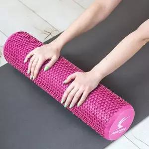 [하프클럽/셀러허브_아웃도어]EVA 바디롤러 육각폼롤러 라즈베리퍼플 60cm