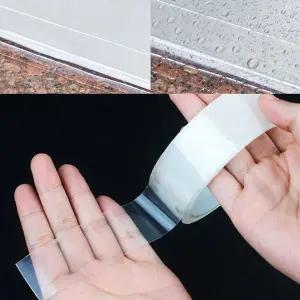 [골드스마일]투명 방수테이프 3x10m 씽크대보수 누수방지테이프