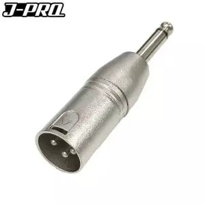 고품질 J-PRO JC08 XLR 캐논 수-TS 55잭 수 변환 젠더 (WC3D7A1)
