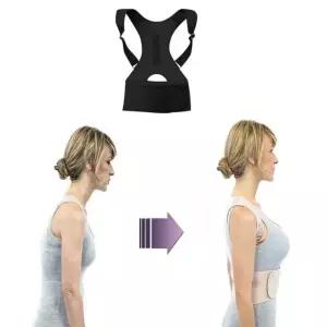 바른 자세 유지 벨트 안마기 어깨 척추 허리 등전체 허리 등전체 (W49D7B3)