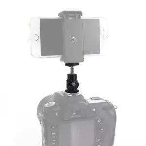 DSLR 카메라 핫슈 1/4 나사 볼헤드 마운트 LED 조명 마이크 (W4409FB)