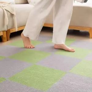 고품질 카페트 피스 블럭 러그 30x30cm 4가지 색상 10p 다용도 (WE8D993)