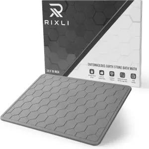 규조류 흙 돌 목욕 매트 XL 18x24 인치 사포와 패드가 있는 즉석 건식 욕실 다용도 주방 카운터 및 개 그릇