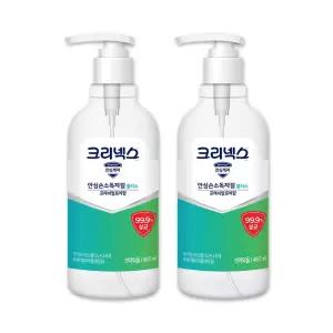 크리넥스 안심 손소독제겔 플러스 프레쉬 알로에향 480ml x 2개