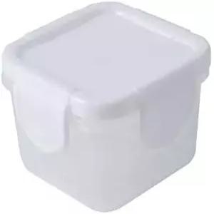 150ml 식품 보관 용기 - BPA 프리 농축 PP 4래치 밀폐 뚜껑 냉동실/전자레인지/식기 사용 가능 (맑음)