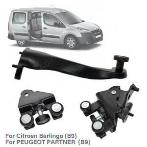 1세트 슬라이딩 도어 힌지는 CITROEN BERLINGO(b9) PEUGEOT Partner(b9) 오른쪽 슬라이딩 도어 레일 풀리에