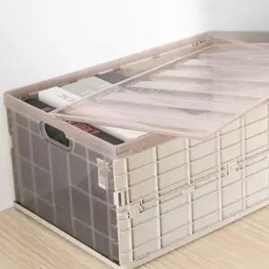 투명 폴딩박스 플라스틱 수납함 플라스틱박스 정리박스 플라스틱정리함 (W1C9D64)