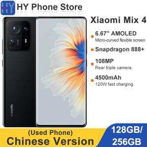 중국판 샤오미 믹스 4 256GB/512GB 6.67인치 AMOLED 화면 108MP+20MP 카메라 스냅드래곤 888+ 120W 4500mAh