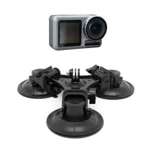 90mm 3구 흡착 유리 마운트 거치대 자동차 dji 오즈모 액션캠 호환 (W3F0DD9)