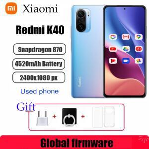 샤오미 레드미 K40/포코 F3 5G 스마트폰 CPU 퀄컴 스냅드래곤 870 휴대폰 48MP 카메라 중고폰