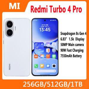 레드미 터보 4 프로 256GB/512GB 스냅드래곤 8s Gen 4 6.83인치 2772x1280 화면 90W 7550mAh 배터리 50MP+2