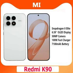 새로운 샤오미 레드미 K90 5G 스냅드래곤 8 엘리트 6.59인치 OLED 화면 50MP 카메라 100W 7100mAh 무선 충