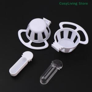 4pcs 플라스틱 음식 기 상자 작은 새 먹이 컵 계란 트레이 카나리아핀치 소형 새 편리함