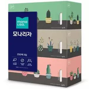 모나리자 각티슈 250매 3입 (W952AB3)
