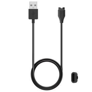 eAj Garmin Venu / Venu Sq / Venu 2 Plus / Venu 2S / Venu Sq 2 / Venu 3S, 교체용 충전 케이블 플러스 블랙 실리콘 충전 포트 프로텍터 방진 플러그 (3.3피트 / 1m)